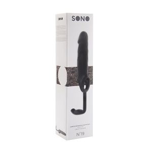 SONO Sleeve Extension & Butt Plug Black No 19