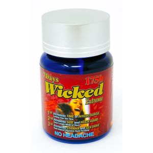 Wicked 1750mg Extreme Triple Enhancement 3 Pill Bottle